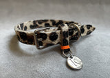 Leather Collar - Leopard Print